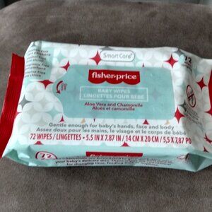72-CT  ALOE VERA & CHAMOMILE FISHER PRICE SMART CARE BABY WIPES